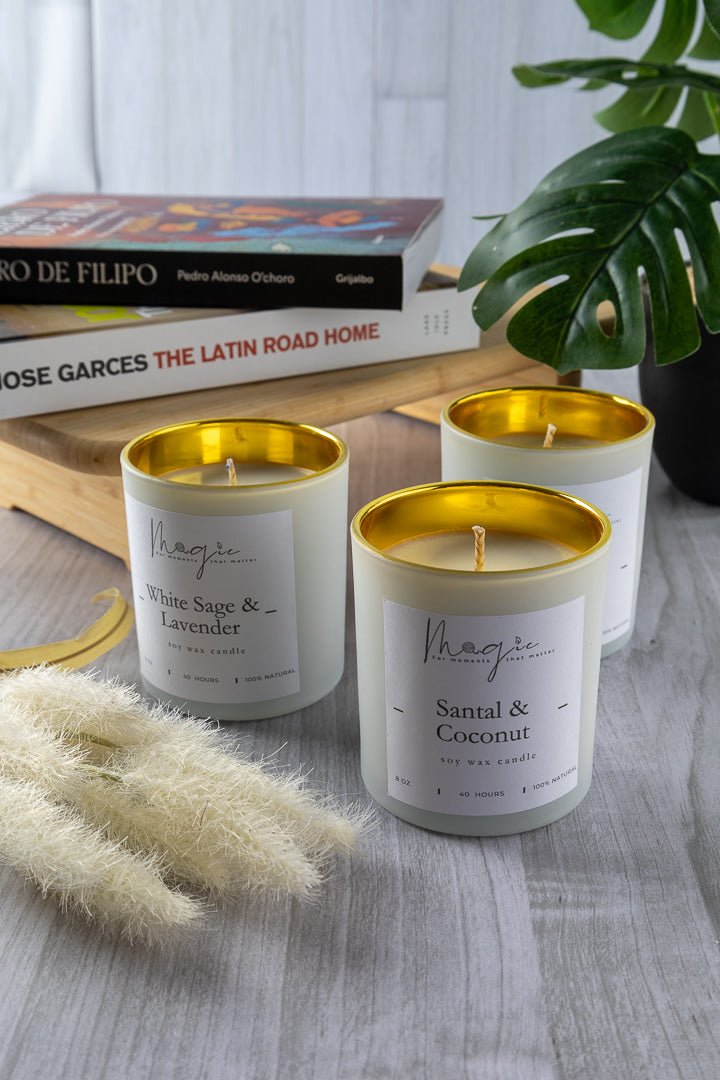 Golden Essence Premium Soy Candle 8oz