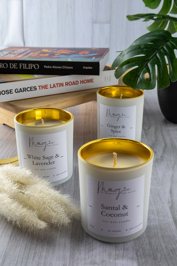 Golden Essence Premium Soy Candle 8oz