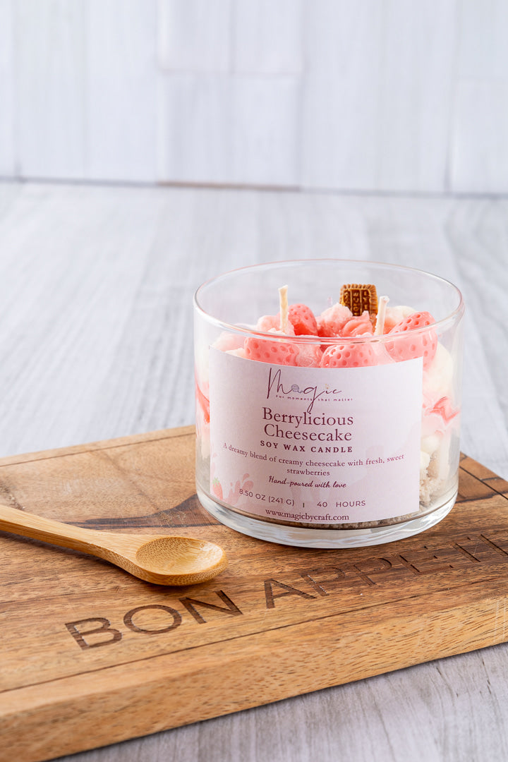 Berrylicious Cheesecake Candle