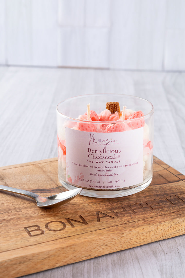 Berrylicious Cheesecake Candle