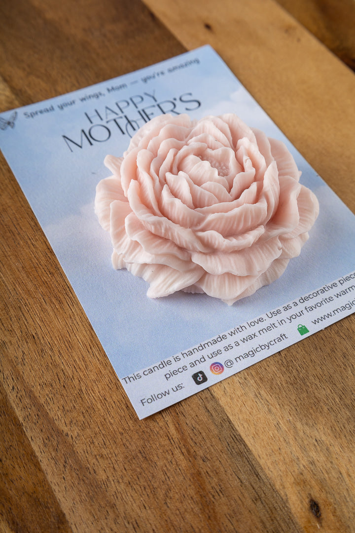 Peony Flower Candle